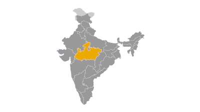 Carte de l'État de Madhya Pradesh